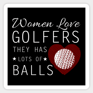 Women Love Golfers Sticker